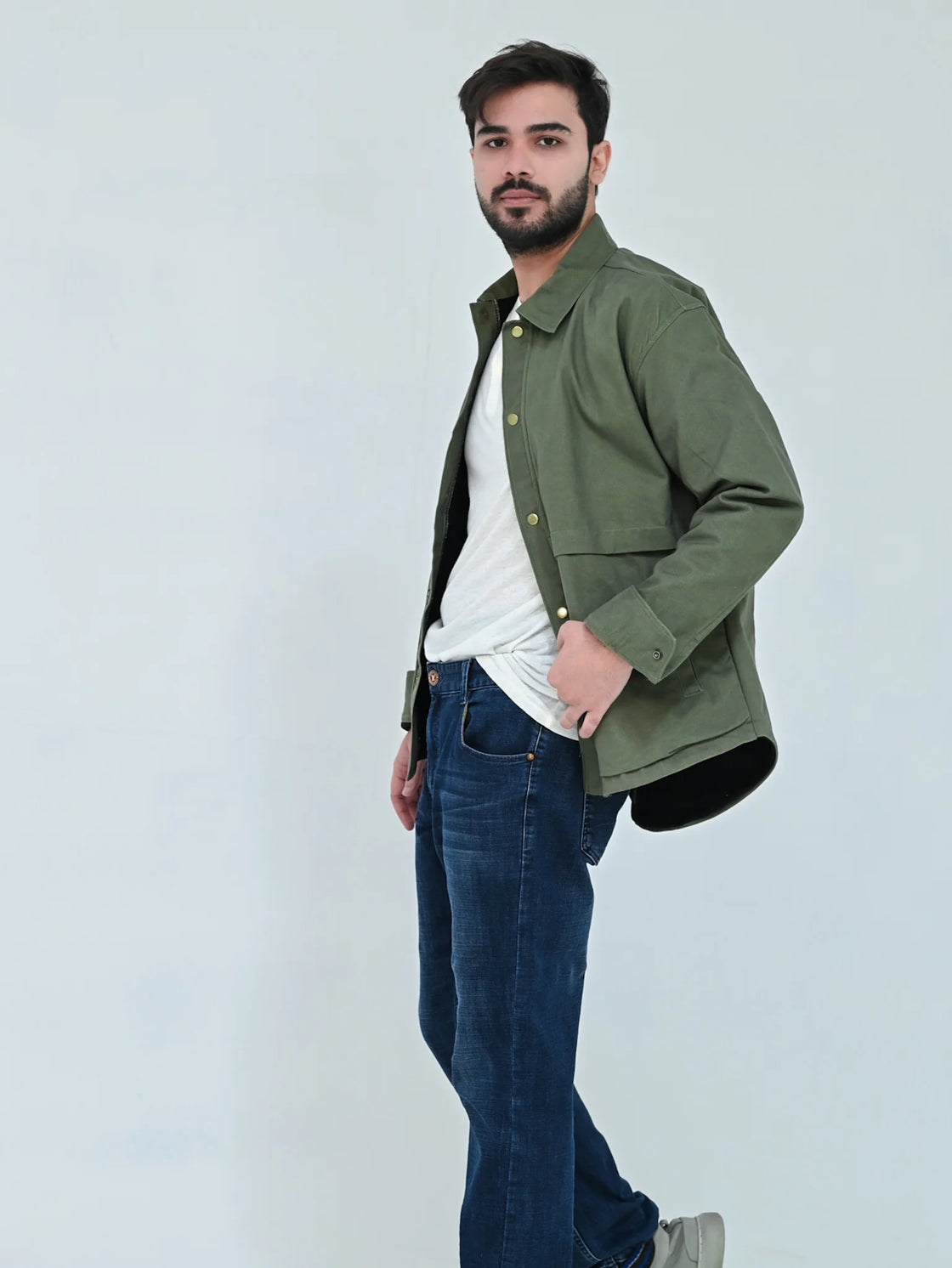 TWILL SHAKET OVERSHIRT