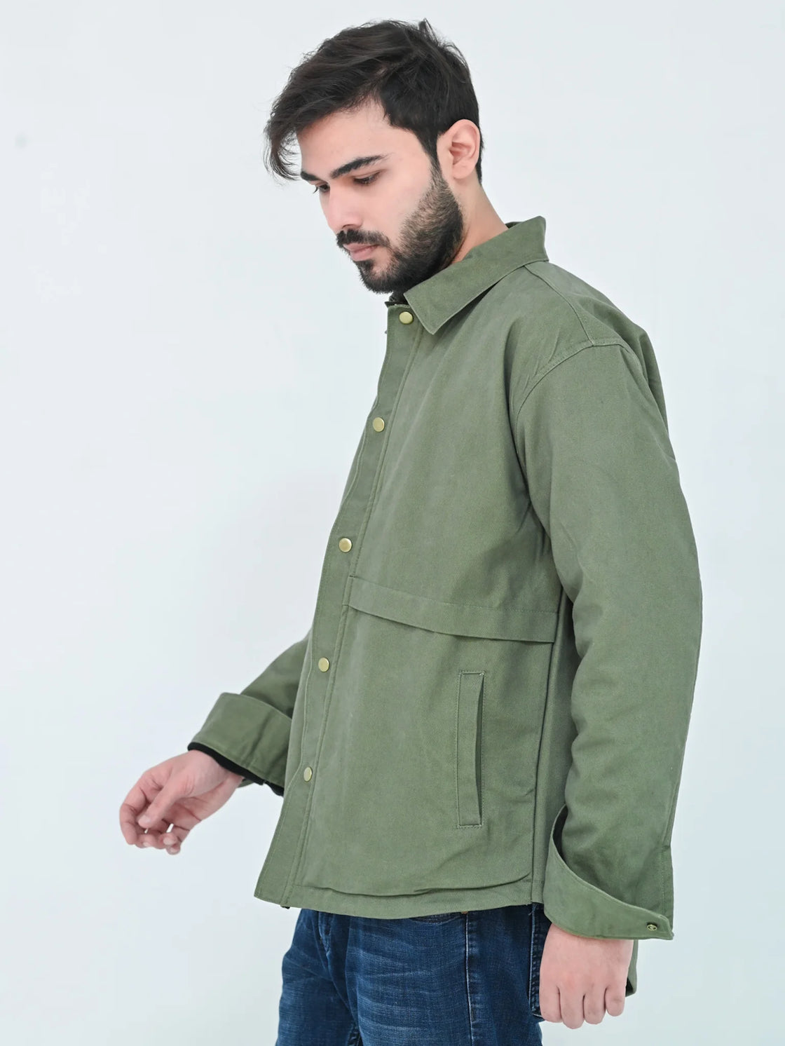 TWILL SHAKET OVERSHIRT