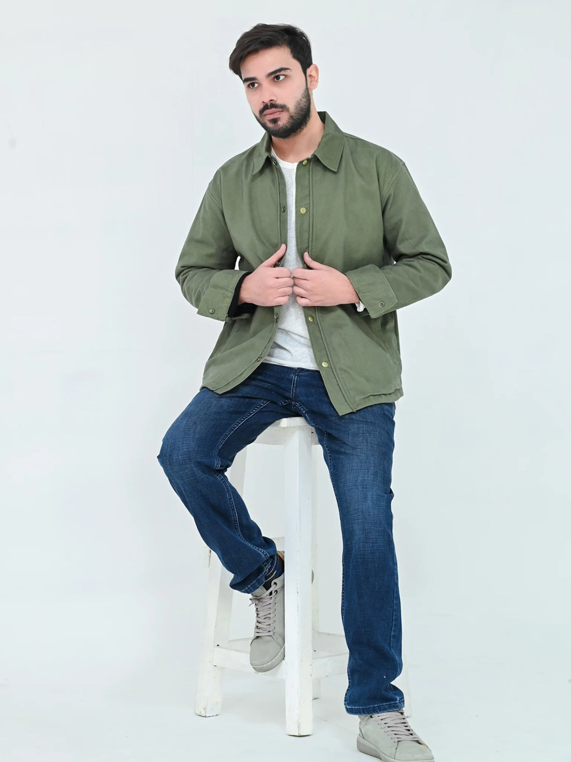 TWILL SHAKET OVERSHIRT